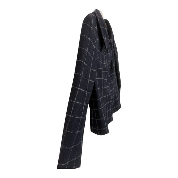 Brooks Brothers 346 Black Wool Windowpane Jacket Size 12 - Picture 4 of 5